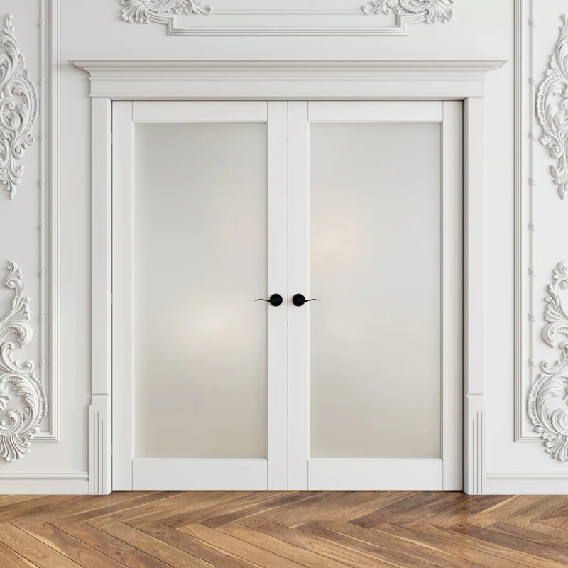 ARK DESIGN 1-Lite Interior Glass French Door Frosted Double